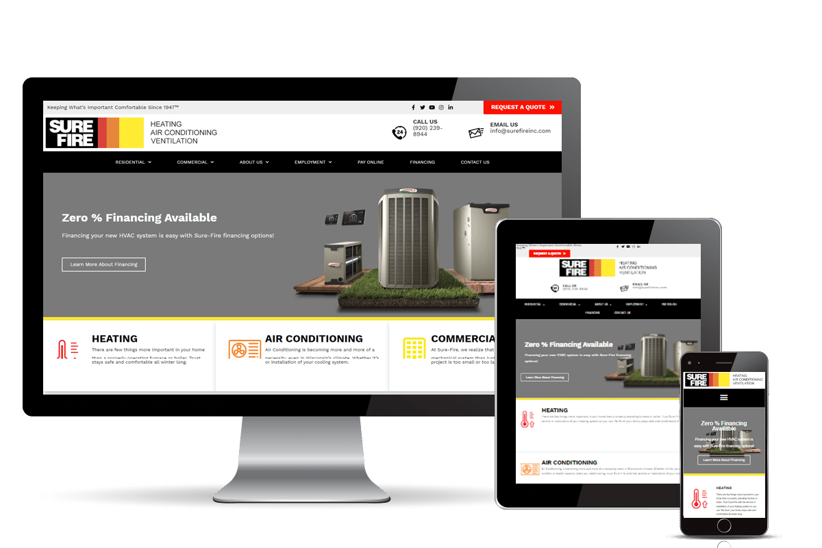 Sure Fire company branding logo