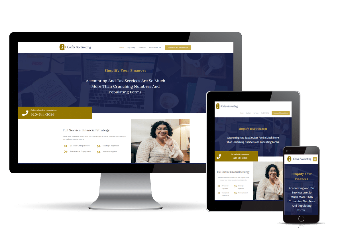 Coder Accounting firm branding logo