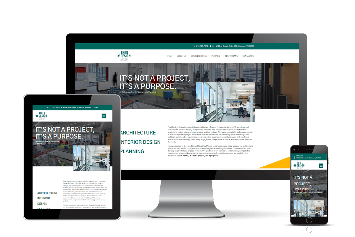 Thiel company homepage banner