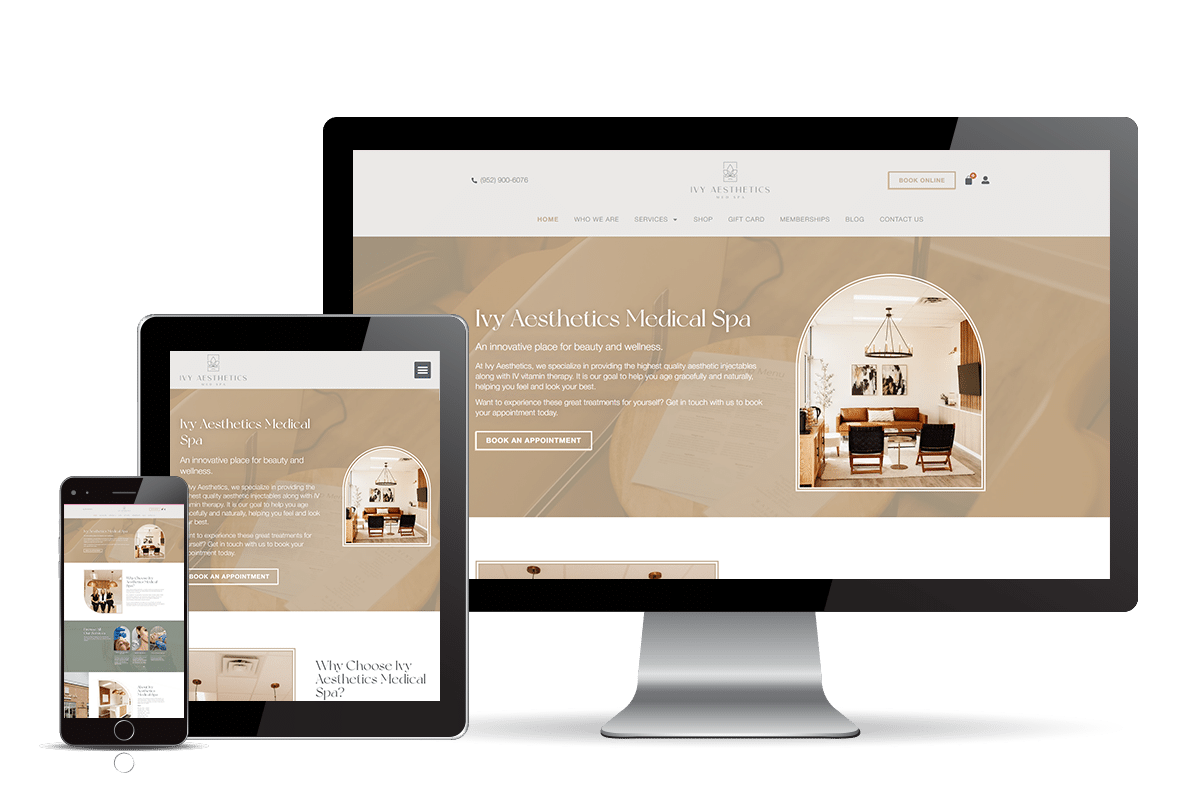 Ivy Aesthetics branding graphic