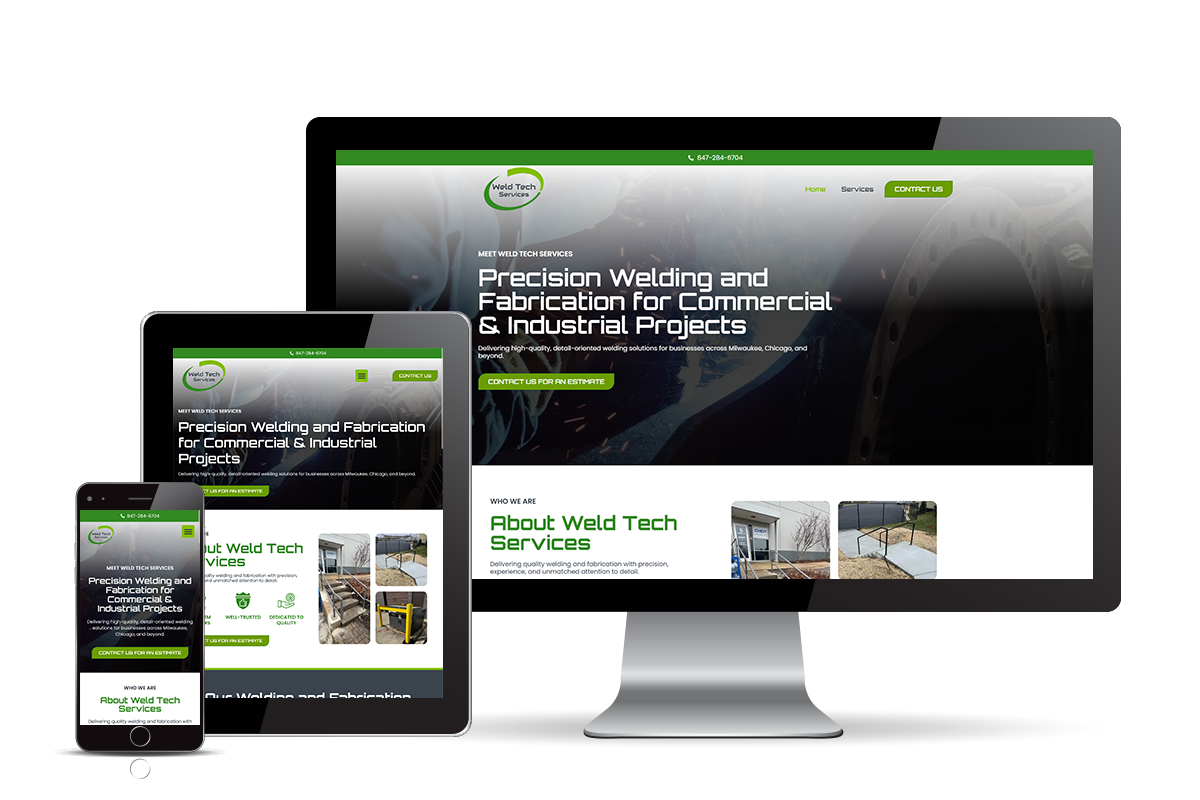 Weldtech brand logo design