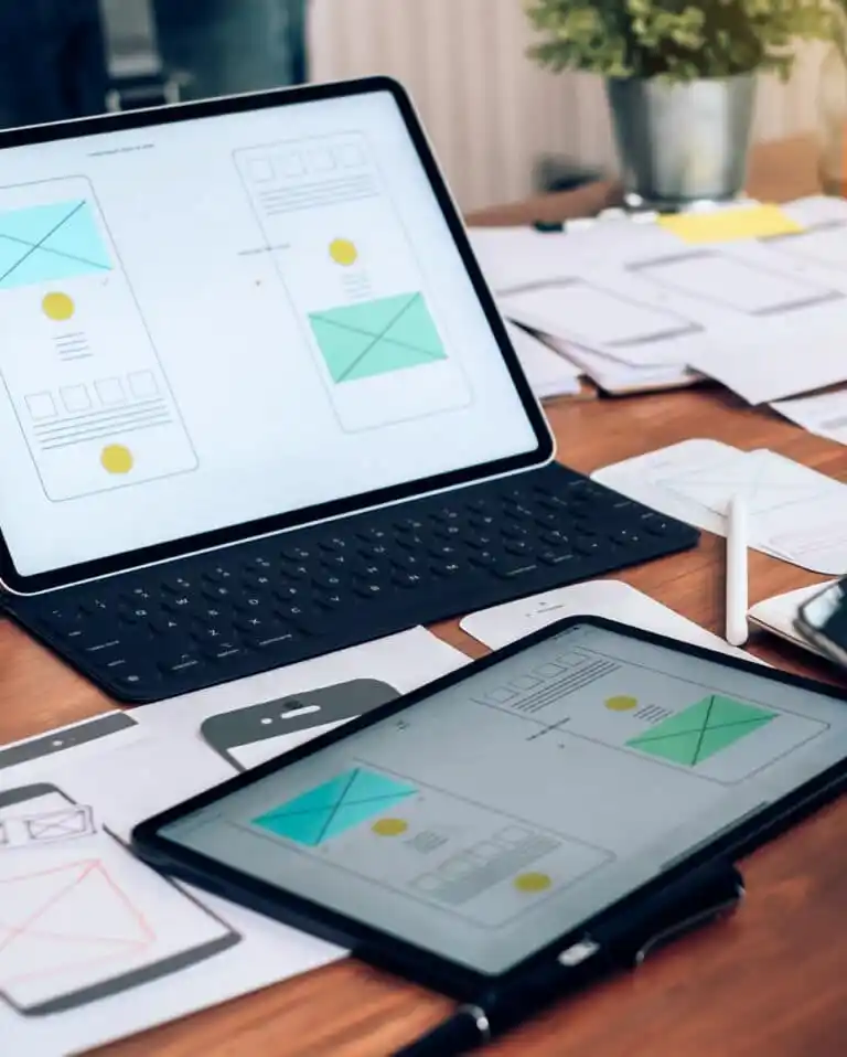Modern web design layout